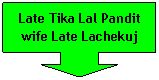 Down Arrow Callout: Late Tika Lal Pandit wife Late Lachekuj
 
