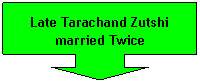 Down Arrow Callout: Late Tarachand Zutshi married Twice
